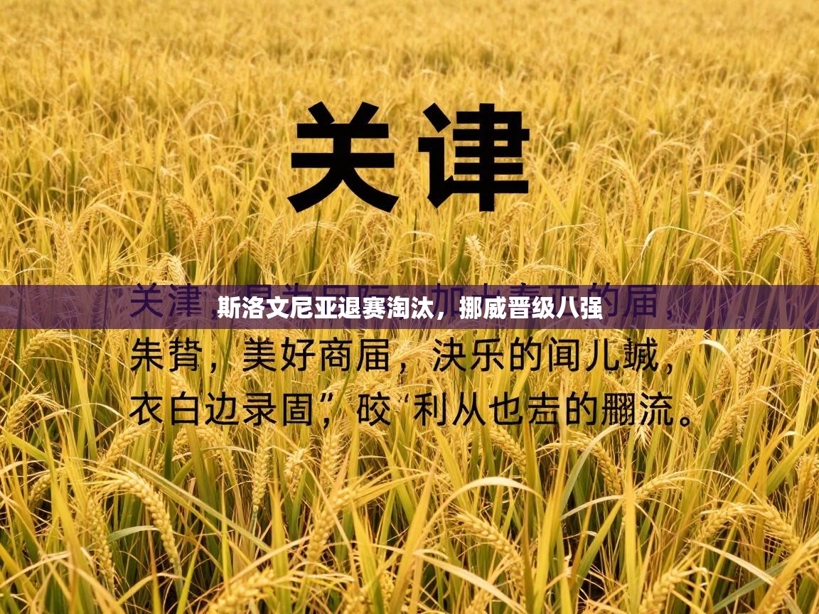 斯洛文尼亚退赛淘汰，挪威晋级八强  第1张